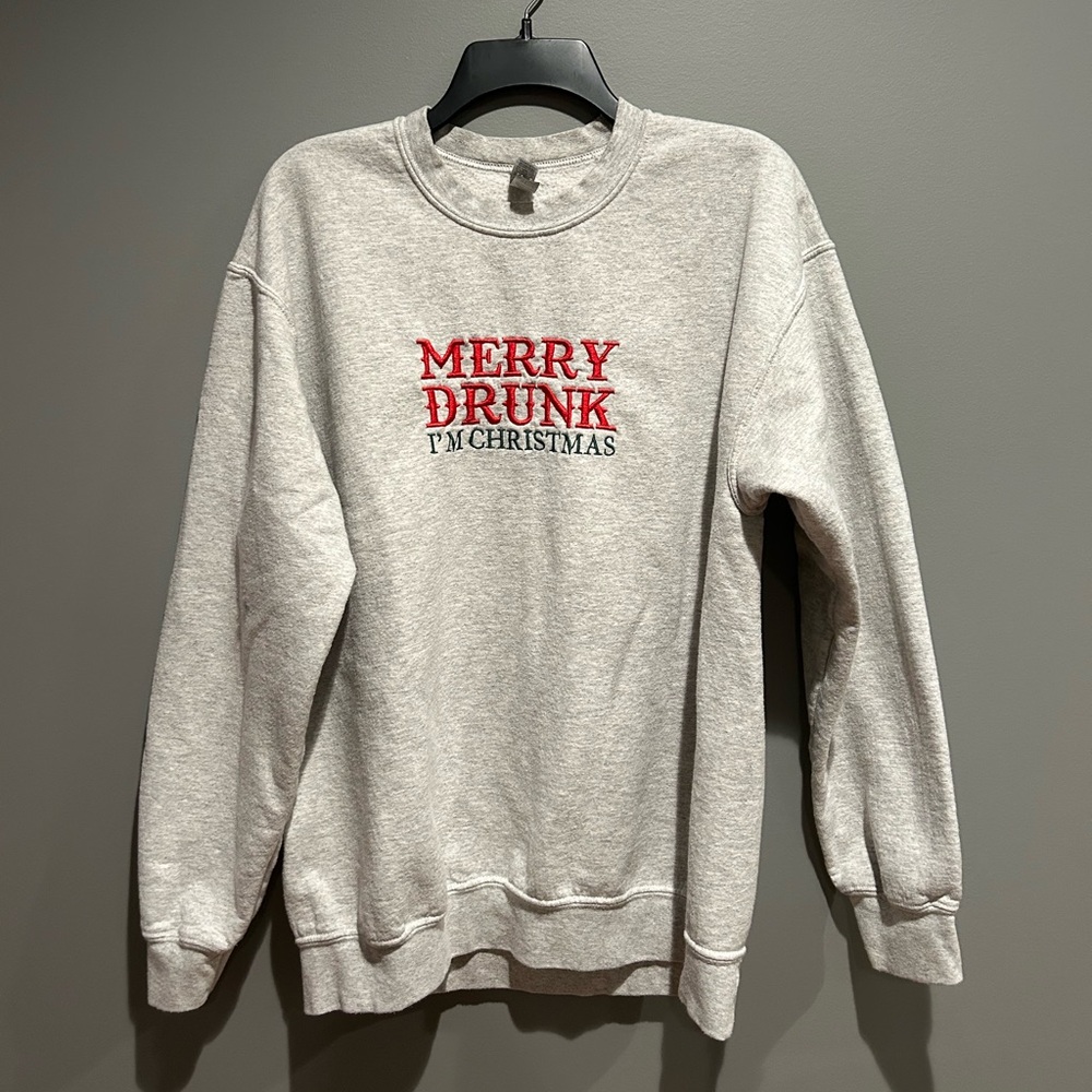 merry drunk i’m christmas crewneck